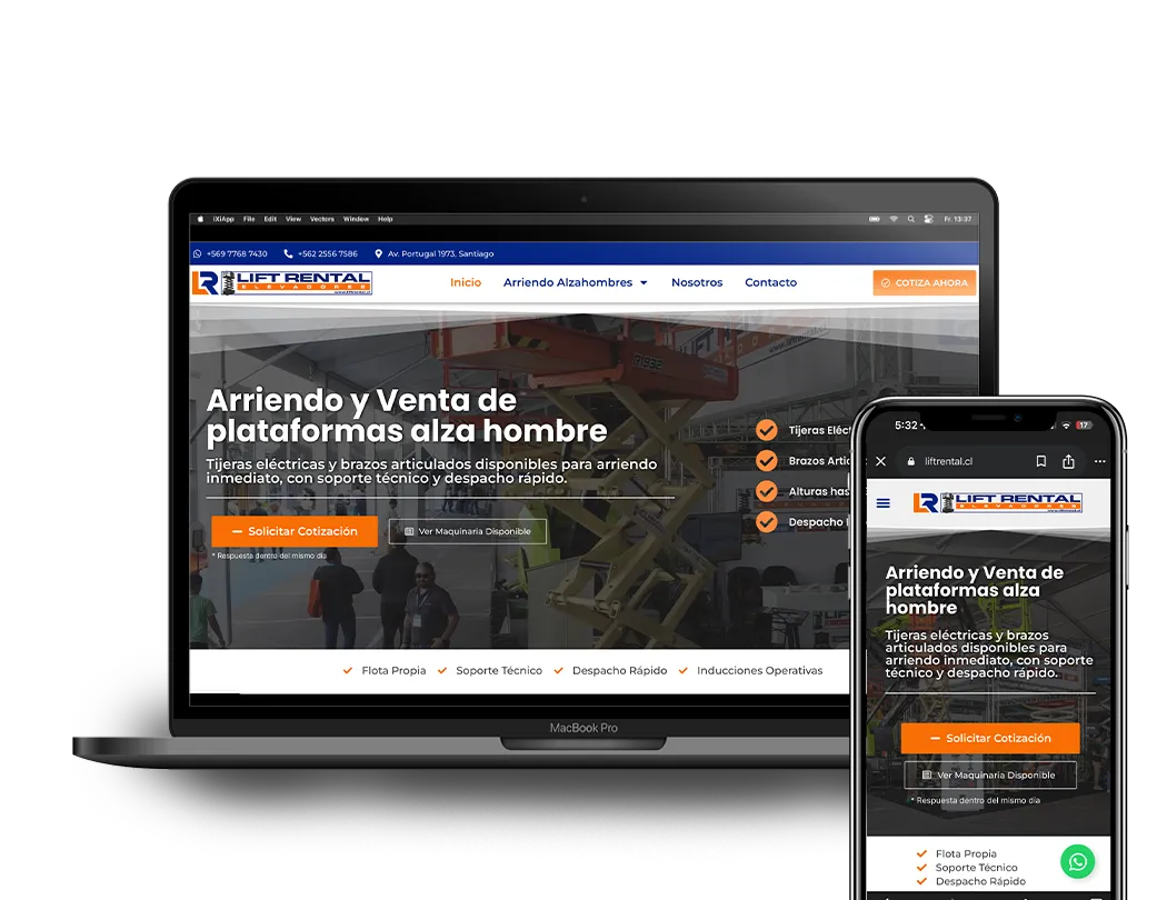 Páginas Web Profesionales para empresas en Chile
